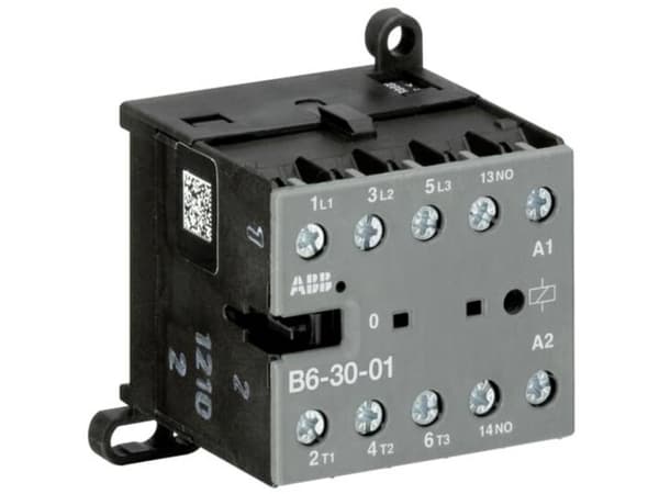 ABB Minikontaktori 4kW, 400V AC, 9A AC33-napainen, 1NC, ohjausjännite 230V AC 40-450Hz