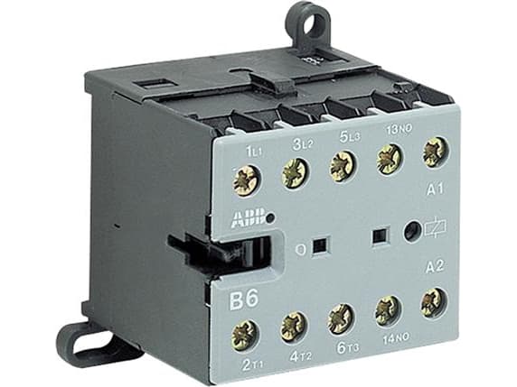 ABB Minikontaktori 4kW, 400V AC, 9A AC33-napainen, 1NC, ohjausjännite 230V AC 40-450Hz