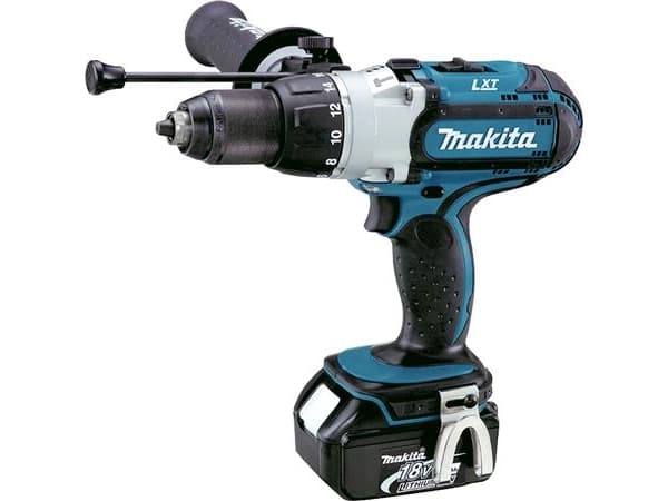 Makita DHP451RTJ - Poravasara/ruuvinväännin - akkuporakone - 3-nopeuksinen 13 mm - 80 N-m - 2 akkua - 18 V