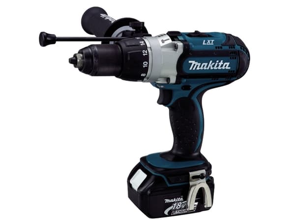 Makita DHP451RTJ - Poravasara/ruuvinväännin - akkuporakone - 3-nopeuksinen 13 mm - 80 N-m - 2 akkua - 18 V