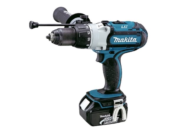 Makita DHP451RTJ - Poravasara/ruuvinväännin - akkuporakone - 3-nopeuksinen 13 mm - 80 N-m - 2 akkua - 18 V