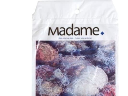 Madamepose hvid 5L - LDPE/RE3, m/motiv, 24,5x35cm 35my, m/huller t/holder, 100stk