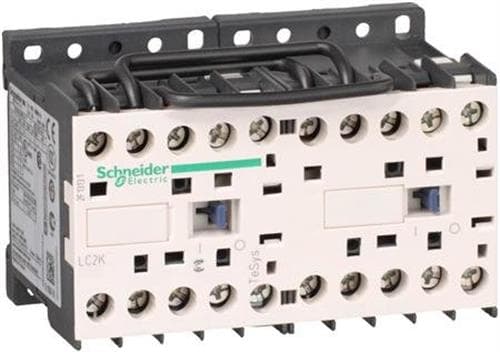 SCHNEIDER ELECTRIC Kääntökontaktori 4kW, 400V AC, 9A AC3, 2x3-napainen, 2NC, ohjausjännite 230V AC