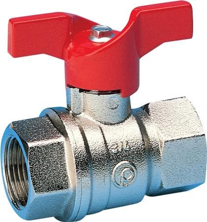 PETTINAROLI TEA belagt kuglehane 3/8" muffe/muffe med T-greb