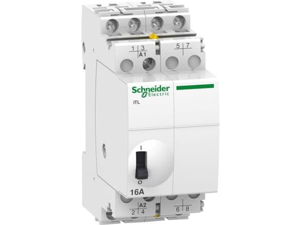 SCHNEIDER ELECTRIC Kiprelæ iTL 16A 4NO 230VAC/110VDCimpuls tryk aktiveringBredde 36mm