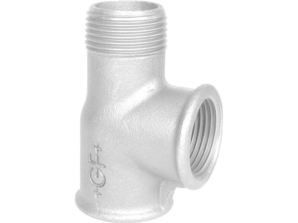 Tee galvaniseret muffe/muffe/nippel 1/2
