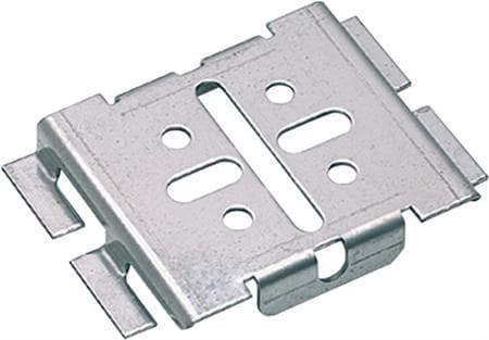 WIBE GROUP Montageplade til gitterbakke B=72 Højde=90 Alu Zink