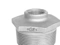 Miniatyrbilde 2 av 2: Nippelmuffe galvaniseret koncentrisk 2 1/2 x 1 1/4