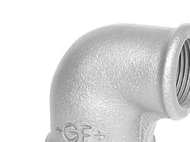 GF GEORG FISCHER 3/4 - 1/2 galvaniseret vinkel 90 grader muffe / muffe