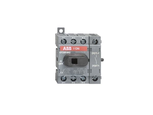 ABB OT25F4N2, Roterande brytare, 4P, Kabel, grafit, IP20, 0,75 - 10 mm ²