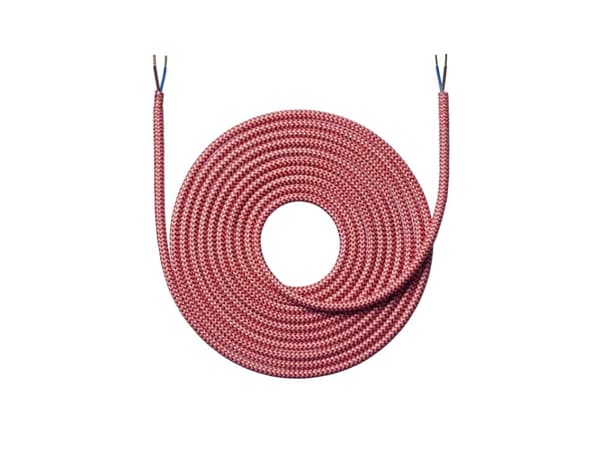 STOFLEDNING - 4,0 METER ZIGZAG RØD