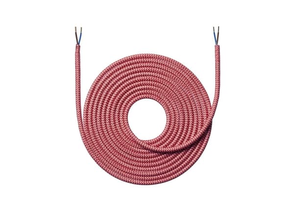 STOFLEDNING - 4,0 METER ZIGZAG RØD