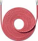STOFLEDNING - 4,0 METER ZIGZAG RØD