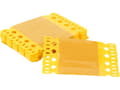Miniatyrbild 1 av 3: BRADY Laminatbalkar gul markeringsfält 55x15 mm, totalt 103x15 mm1 förpackning med 100 st