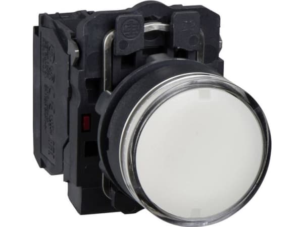 Schneider Electric XB5, Vit, 24 V, 50 - 60 hz, 10 A, 30 mm, 57 mm