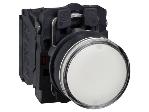 Schneider Electric XB5, Vit, 24 V, 50 - 60 hz, 10 A, 30 mm, 57 mm