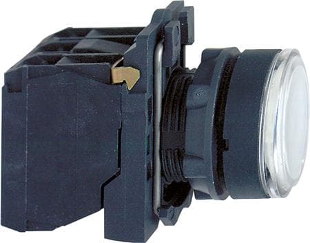 Schneider Electric XB5, Vit, 24 V, 50 - 60 hz, 10 A, 30 mm, 57 mm