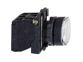 Schneider Electric XB5, Vit, 24 V, 50 - 60 hz, 10 A, 30 mm, 57 mm
