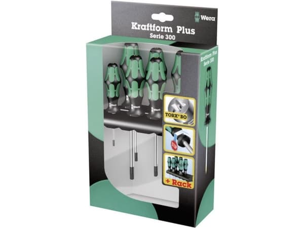 Wera 367/6 TORX BO, 760 g, Sort, Grønn