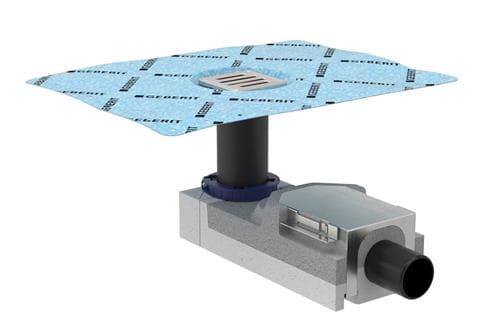 Geberit lattiakaivo suihkuihin - Geberit lattiakaivo suihkuihin, lattian korkeus 90 mm alkaen d50mm