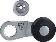 Endestop-metallivarsi lyhyt w/roll ZCY18