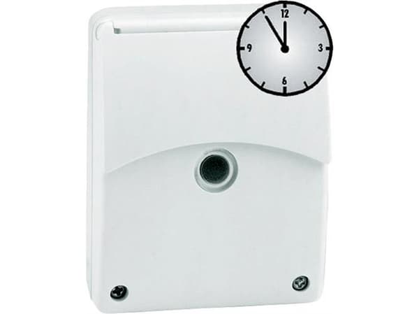 ESYLUX Dimmerrelä CDS-A/T, IP54med inbyggd on/off-knapp2-300 lux, 10A230V AC, 50Hz114x80x51 mm, vit RAL9010
