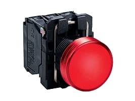 Schneider Electric XB5AVB4, Röd, IP66, CSA, 24 V, 2,2 cm