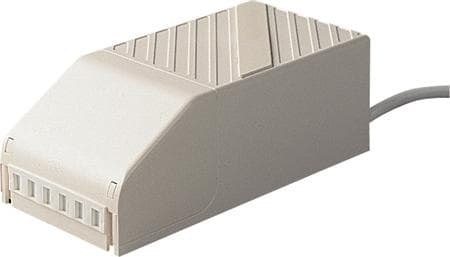 Belysningstransformer HaloPower Mini med ledning, 120W, 230V/11,2V, 2 udgang, LxBxH 157x76x71 mm, for vægmontage, tæthedsklasse IP22