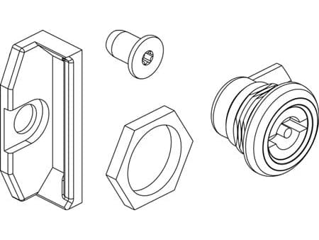 Dubbel lopplås 3MM 0703-0001S