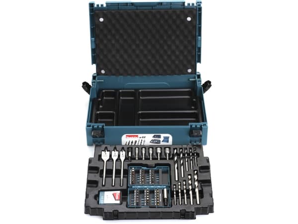 Makita Makpac - Spissett for skrutrekker og bor - 66 deler - lengde: 50 mm, 25 mm