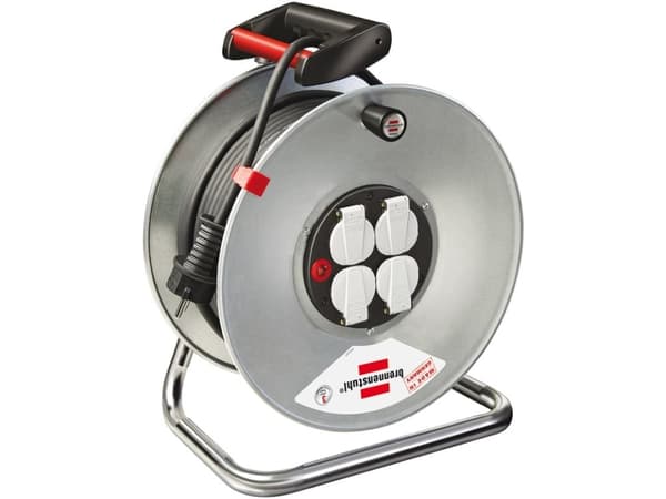 brennenstuhl Garant S 4 Export cable reel 50m H05VV-F 3G1,5 - Förlängningsvinda - utgångskontakter: 4 - 50 m sladd - svart