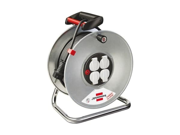 brennenstuhl Garant S 4 Export cable reel 50m H05VV-F 3G1,5 - Förlängningsvinda - utgångskontakter: 4 - 50 m sladd - svart