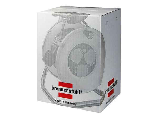 brennenstuhl Garant S 4 Export cable reel 50m H05VV-F 3G1,5 - Förlängningsvinda - utgångskontakter: 4 - 50 m sladd - svart