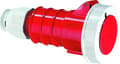 Miniatyrbild 2 av 4: BALS CEE FörlängningskabelH6 400V AC 16A 5-polig, rödmultigrip kabelavlastning, Quick Connect® förnickladIP67polyamid