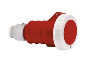 BALS CEE FörlängningskabelH6 400V AC 16A 5-polig, rödmultigrip kabelavlastning, Quick Connect® förnickladIP67polyamid