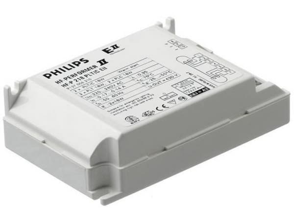 Philips HF-P 2 22-42 PL-T/C/L/TL5C EII 220-240V, Ballast, Hvid, -20 - 50 °C, Strøm, 220-240 V, 50 - 60 Hz