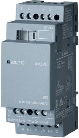 Siemens LOGO! AM2 AQ 0BA2 PLC-laajennusmoduuli 24 V/DC