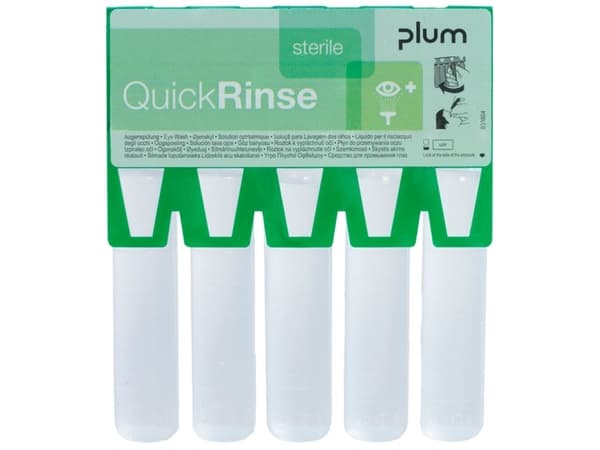 Ögonskölj QuickRinse Ampuller 20 ml för QuickSafe-skåp, 4 pk x 5 pk x 20 ml/krt