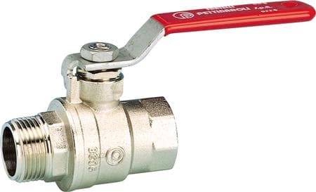 PETTINAROLI Kulventil 3/4" med hylsa/nippel med stålhandtag