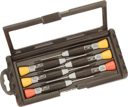 Bahco Precisionsskruvmejslar 6 delar sl+ph