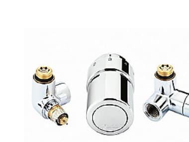 Danfoss RTX ventilsæt Krom - Returen i venstre side t-håndkl.rad 013G4133