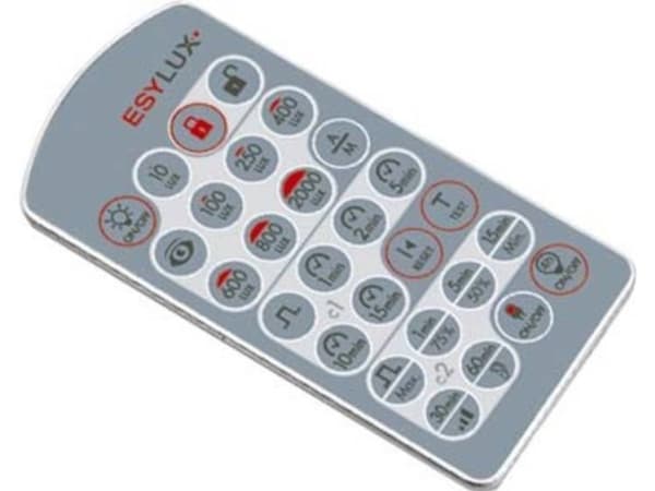 ESYLUX EM10425509, IR Kabelfri, Trykknapper, Blå, Sølv