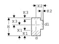 Miniatyrbilde 3 av 5: Geberit 365.175.16.1, 88,5°, 175 mm