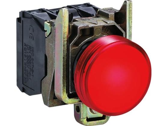 Schneider Electric XB4BVB4, Röd, IP66, CSA, 24 V, 2,2 cm
