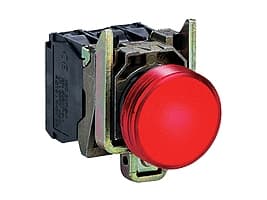 Schneider Electric XB4BVB4, Röd, IP66, CSA, 24 V, 2,2 cm