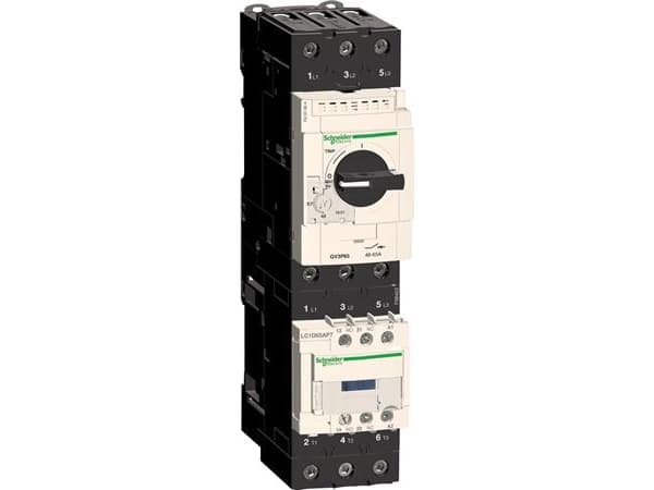 SCHNEIDER ELECTRIC Käsikäyttöinen moottorinsuoja TypeGV3-P 3-napainen asetusalue 17-25A 400VAC:n jännitteellä Ruuviliitin Twist grip Everlink