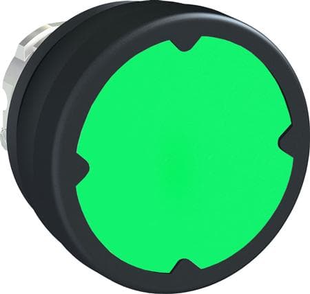 Schneider Electric ZB5, Nappi, Vihreä, IP66, IK03, 24 g, 23 g