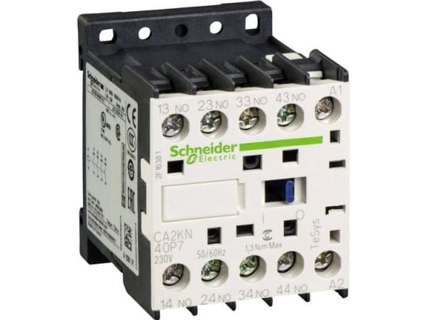 Schneider Electric CA2KN40P7, Musta, Valkoinen, -25 - 50 °C, 17 V, 58 x 45 x 57 mm, 180 g