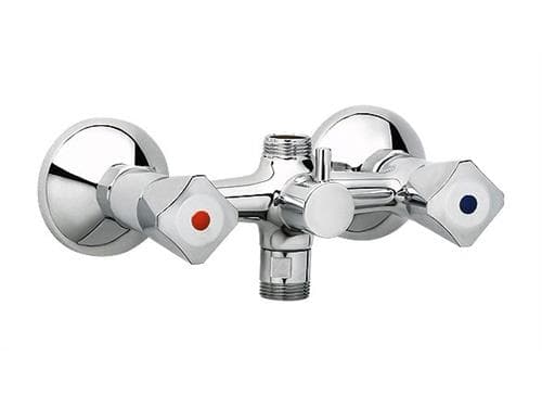 IDEAL STANDARD Børma Standard togrebs brusearmatur med 3/4" bruserafgang op og ned og omskifter - eksklusiv rosetter og forskruninger