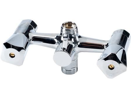 IDEAL STANDARD Børma Standard togrebs brusearmatur med 3/4" bruserafgang op og ned og omskifter - eksklusiv rosetter og forskruninger